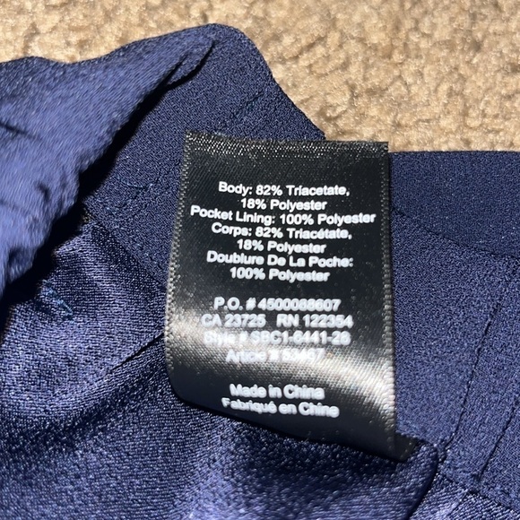 BABATON Aritzia Dexter Tuxedo Jogger Pant Navy Blue Large - Picture 13 of 13